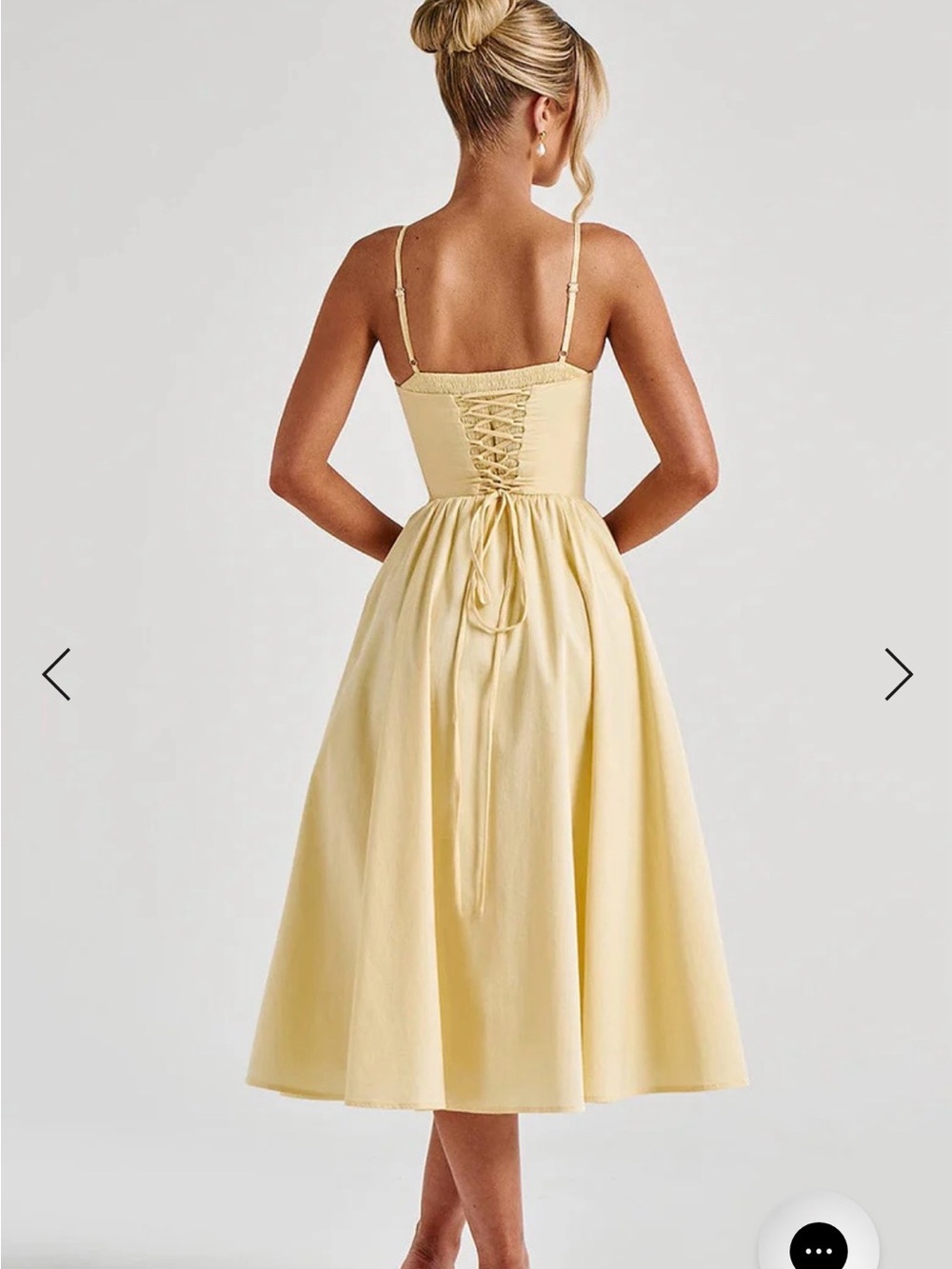 Babyboo MARIELLA MIDI DRESS - LEMON Medium NWT - Picture 3 of 7